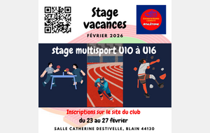 Stage multisport vacances - section blinoise - février 2026